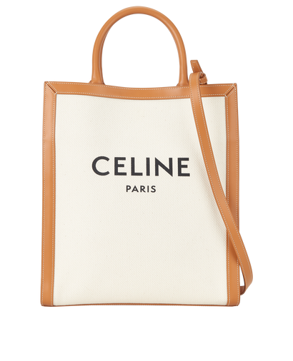 Cabas Vertical Tote, &pound;695, Handbags, Cream/Tan, Canvas, Front view